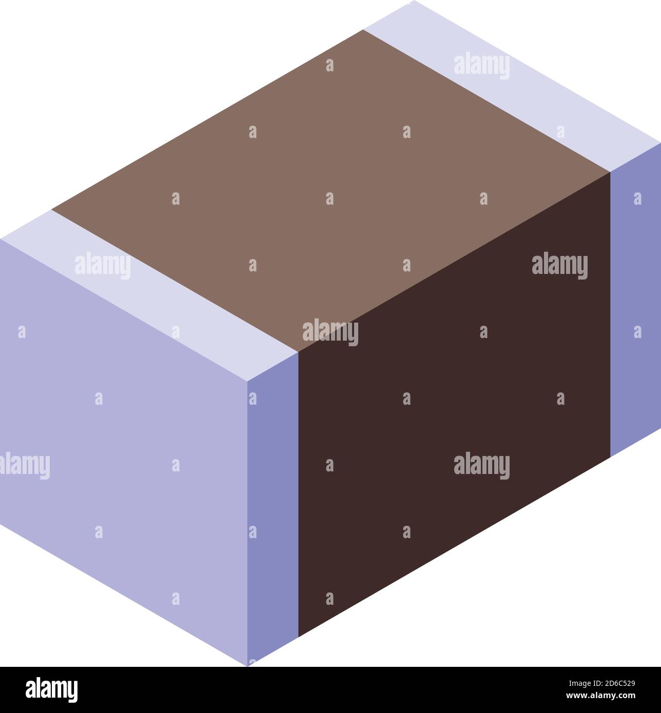Icona condensatore condensatore, stile isometrico Illustrazione Vettoriale