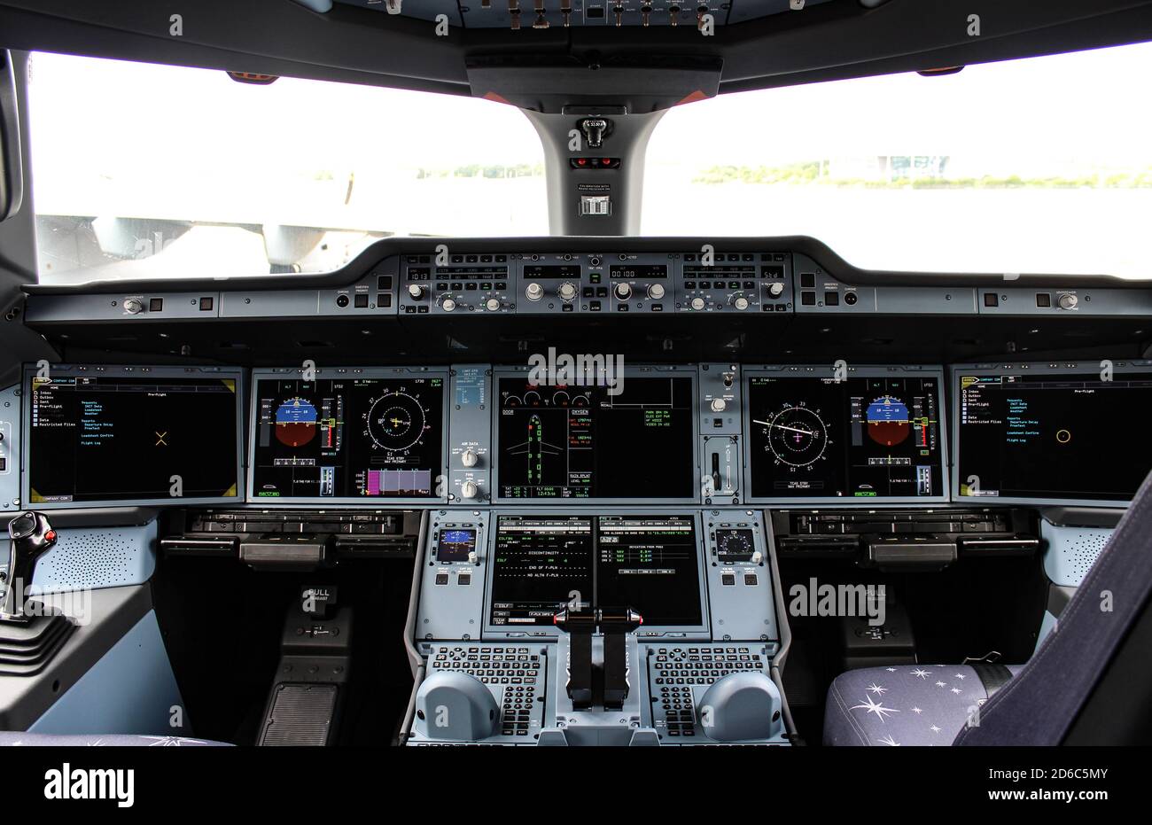 Airbus A350 cabina di pilotaggio Foto Stock