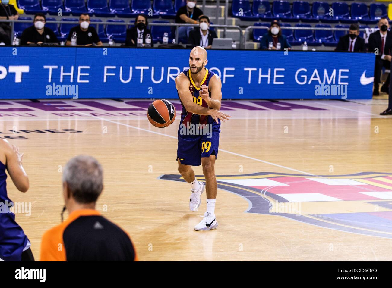 Ick Calathes del FC Barcelona durante la partita di pallacanestro della Turkish Airlines Eurolega tra FC Barcelona e Panathinaikos OPAP il 15 ottobre 2020 Foto Stock