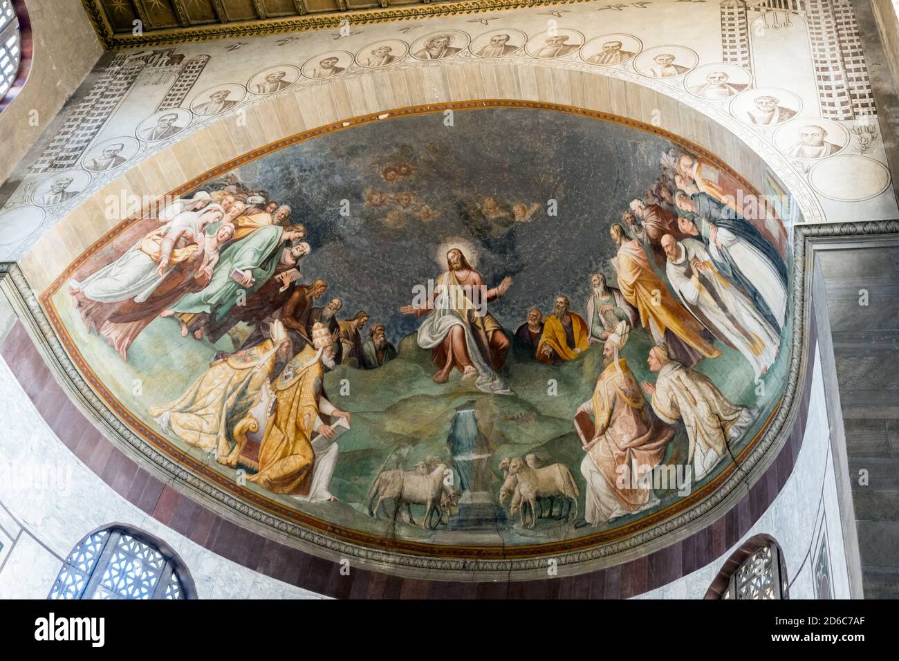 Abside della Basilica di Santa Sabina sull'Aventino - Roma, Italia Foto Stock