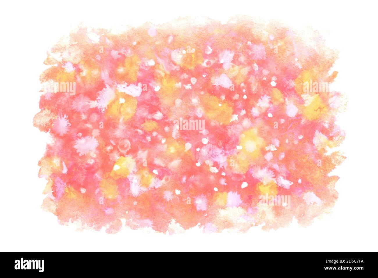 Natale rosso oro trama splash astratto o naturale vintage acquerello vernice a mano sfondo Foto Stock