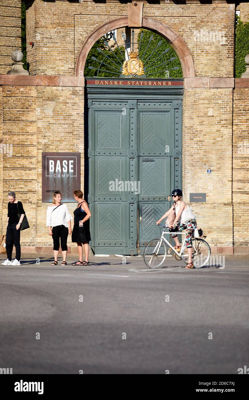 BaseCamp Sølvgade, centro di alloggi per studenti; Georg Brandes Plads, Copenhagen, Danimarca Foto Stock