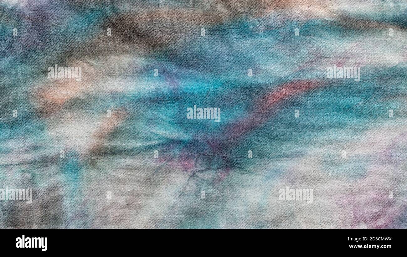 fondo tessile - particolare di batik astratto su cotone colorato a mano tessuto Foto Stock