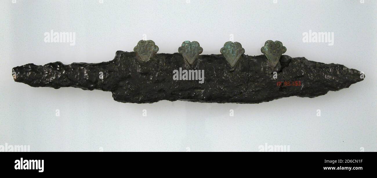 Scramasax (breve spama larga), Frankish, VII secolo. Foto Stock