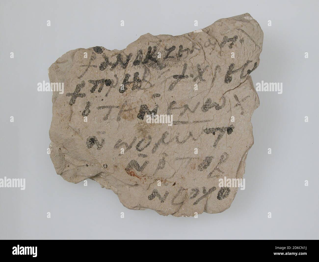 Ostrakon, copto, VII secolo. Foto Stock