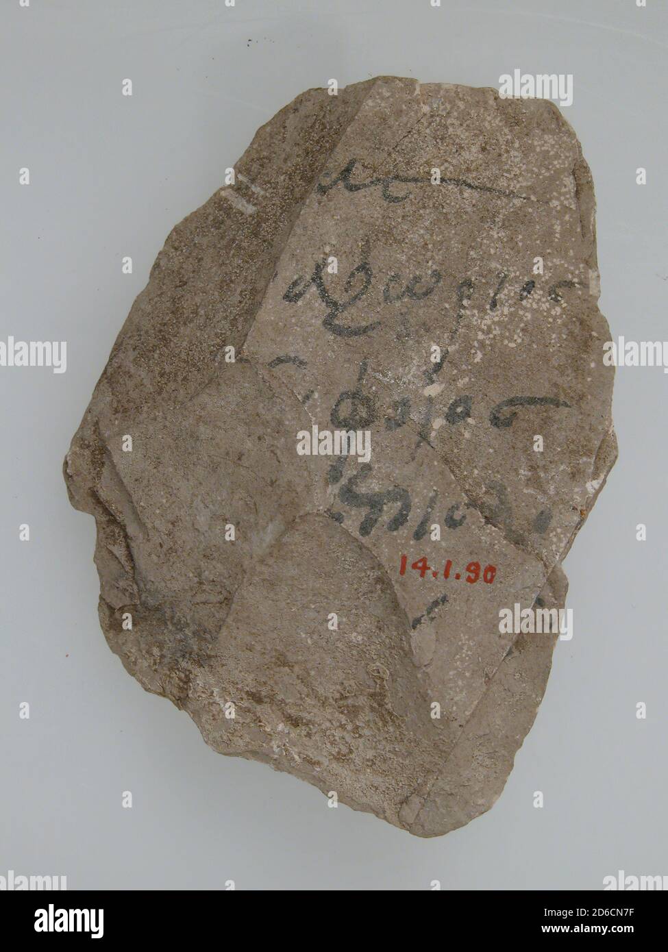 Ostrakon, Coptic, 600. Foto Stock