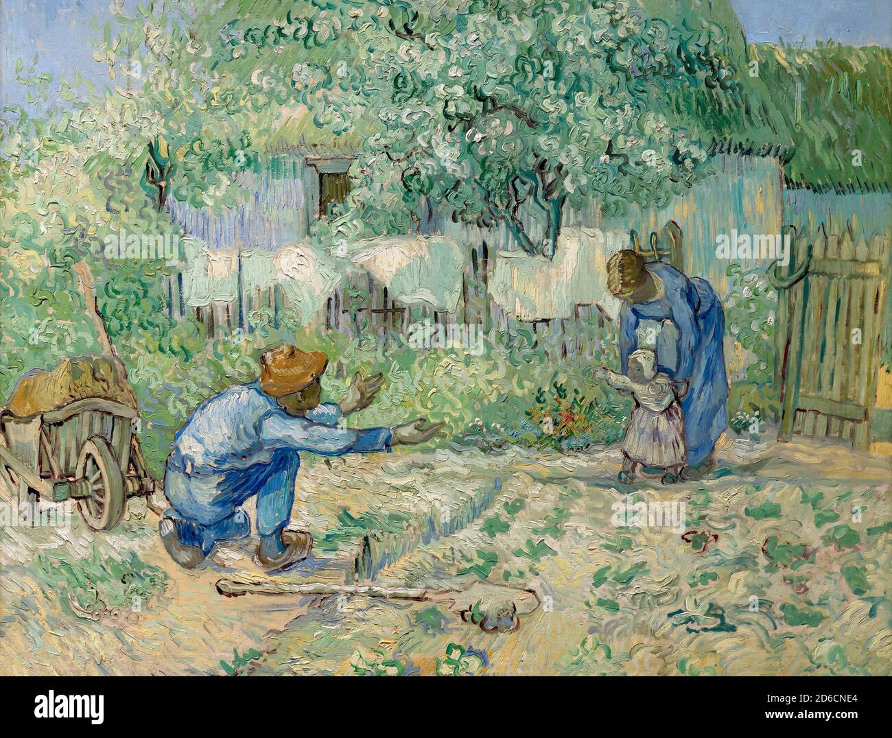 Primi passi, dopo il miglio, Vincent van Gogh, 1890, Metropolitan Museum of Art, Manhattan, New York City, Stati Uniti d'America, America del Nord Foto Stock