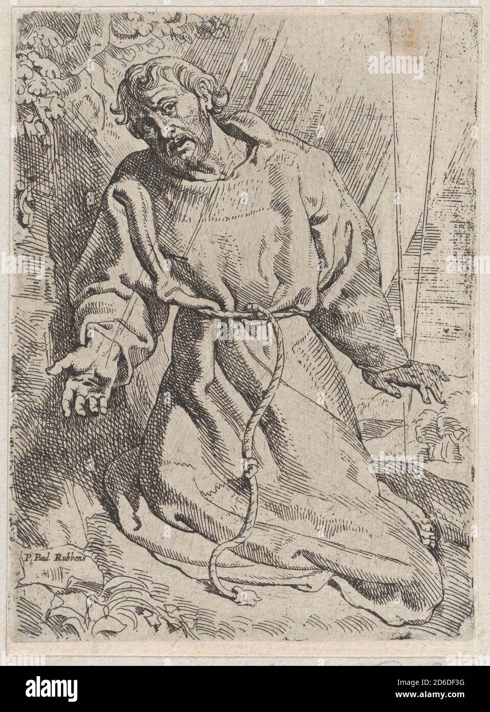San Francesco che riceve le Stigmate, ca. 1613-14. Foto Stock