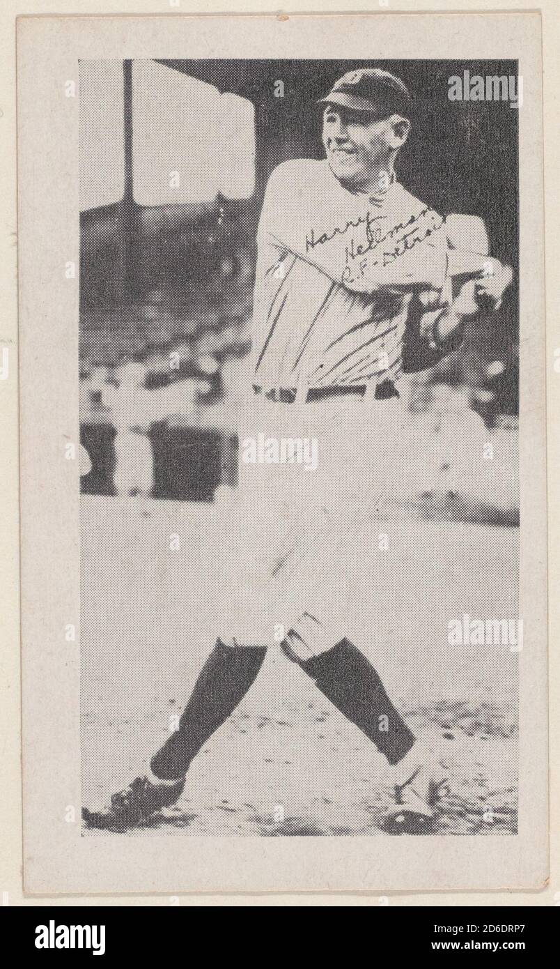 Harry Heilmann, R.F, Detroit, da Baseball Strip Cards (W575-2), ca. 1921-22. Foto Stock