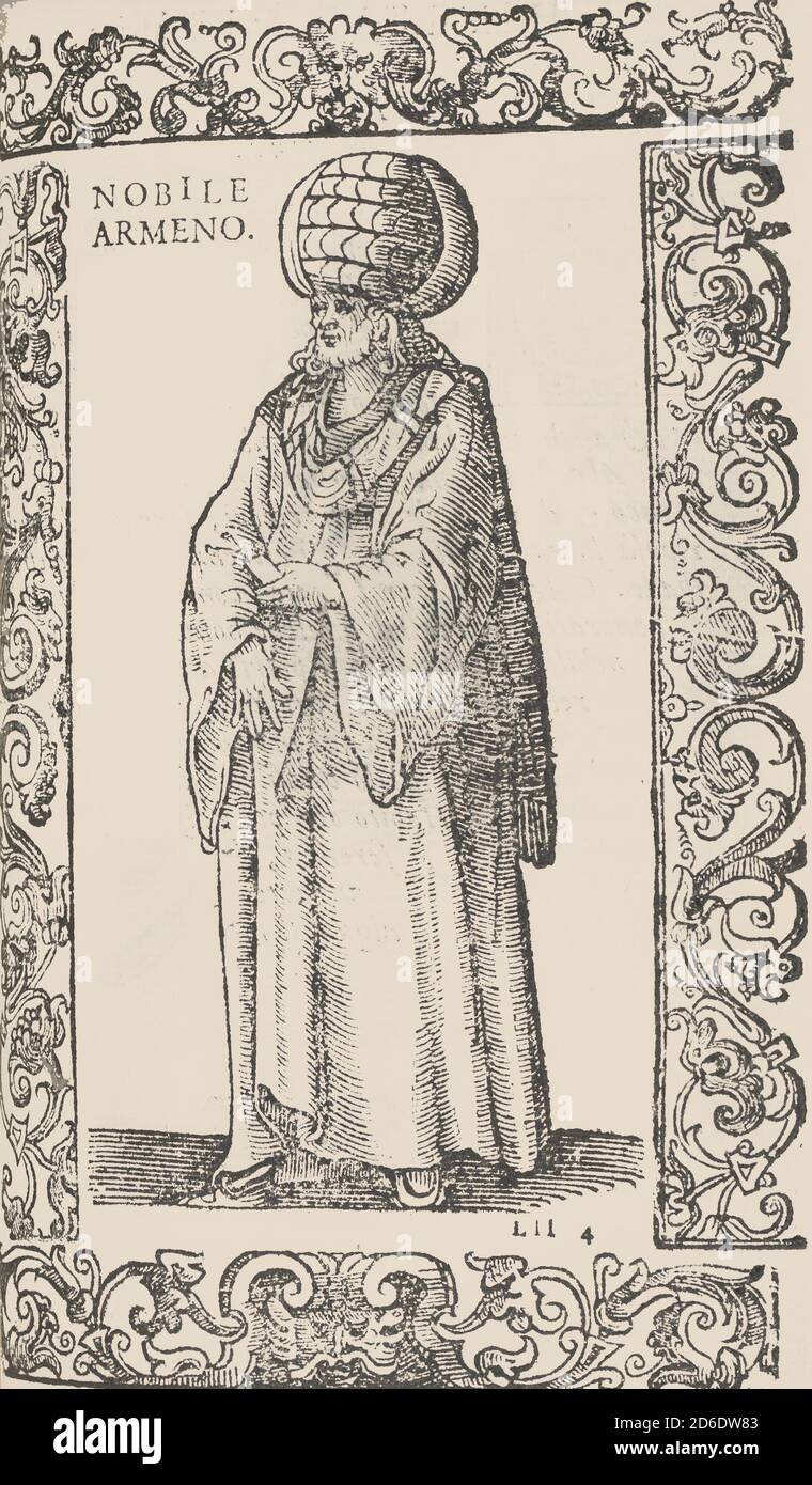 De gli habiti antichi et moderni di diversi parti del mondo, libri due ..., 1590. [Nobile Armeno - nobile armeno]. Foto Stock