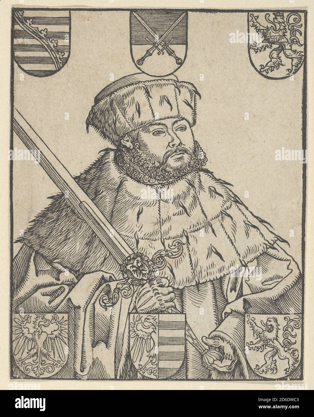 Copia di John Frederic il magnanimous, in abiti elettorali. Foto Stock