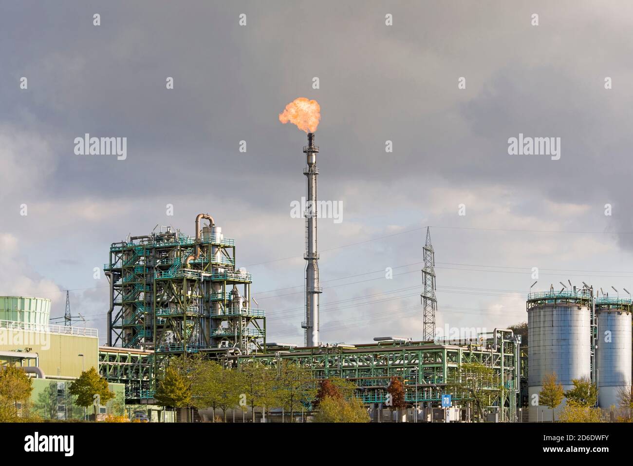 Impianto industriale, industria pesante a Duisburg, Nord Reno-Westfalia, Germania Foto Stock