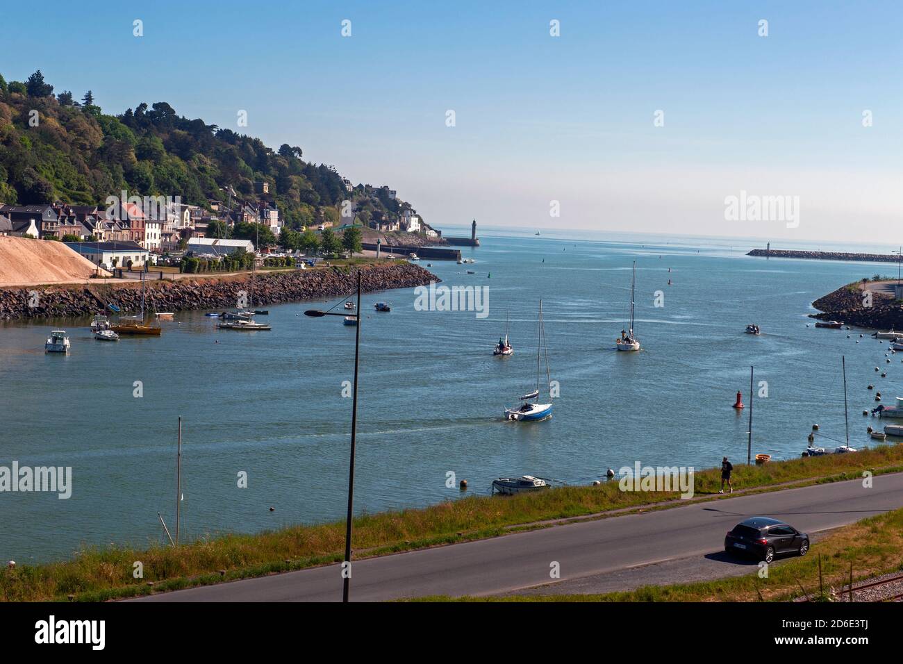 Zona costiera della Francia, Saint Brieuc, Francia Foto Stock