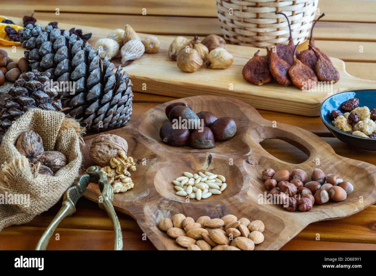 I dadi e la frutta secca Foto Stock