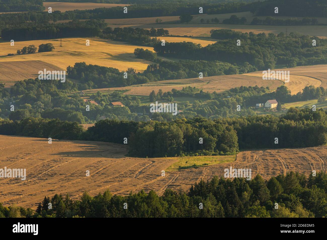 Europa, Polonia, bassa Slesia, Viewpoint a Gozdno Foto Stock