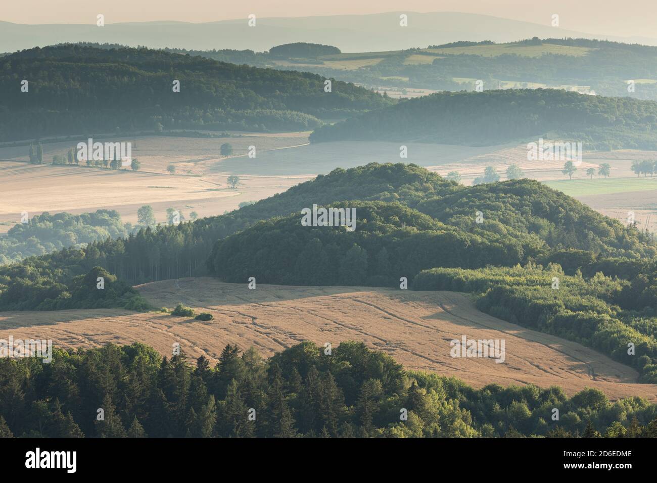Europa, Polonia, bassa Slesia, Viewpoint a Gozdno Foto Stock