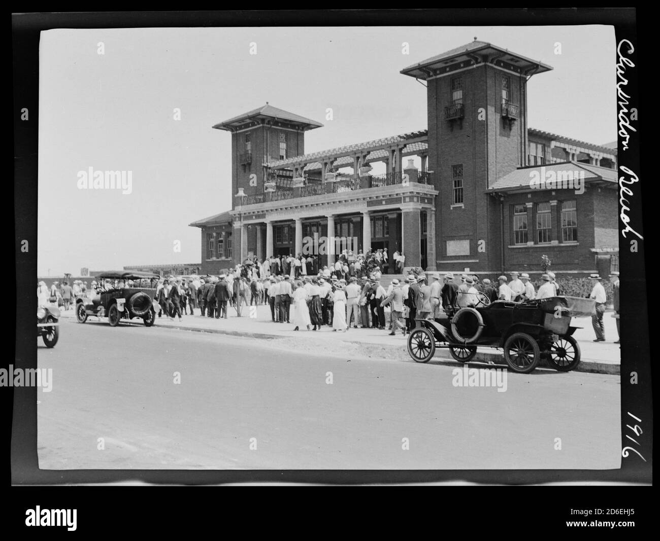 Clarendon Avenue Beach, Chicago, Illinois, 1916. Foto Stock