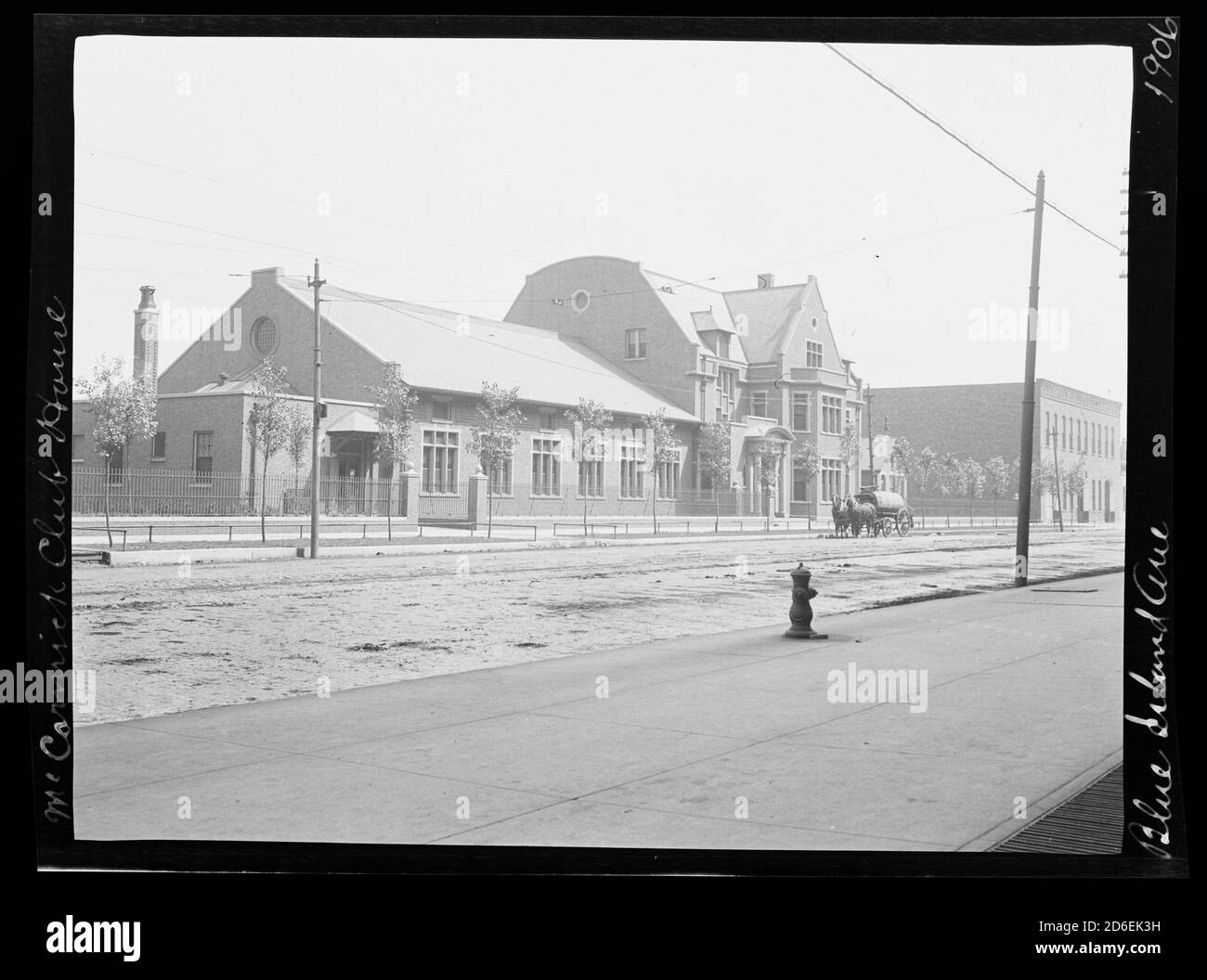 McCormick Club House su Blue Island Avenue, Chicago, Illinois, 1906. Foto Stock