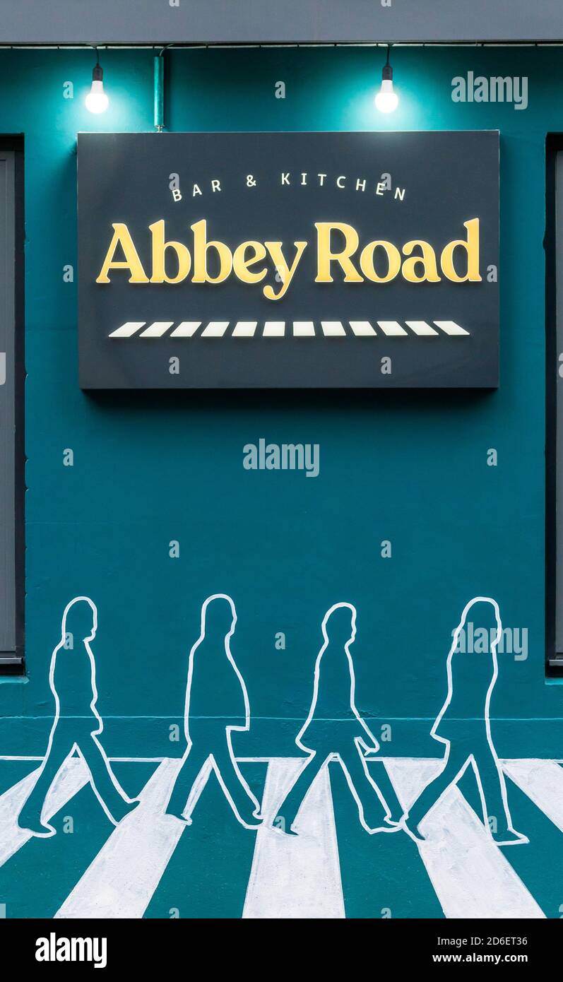 Abbey Road, un nuovo pub e bar e bistrot di Liverpool Foto Stock