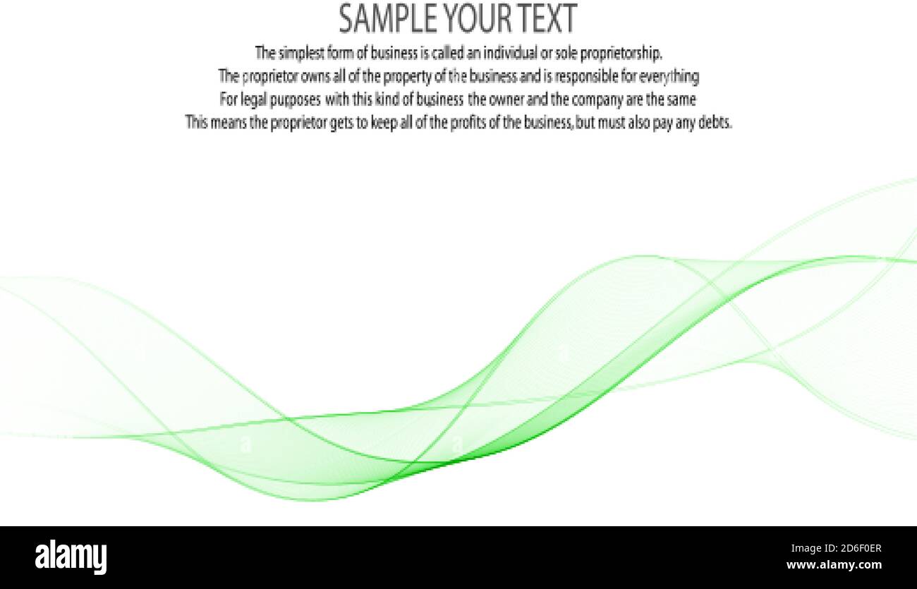 Astratto elegante sfondo verde onda Illustrazione Vettoriale