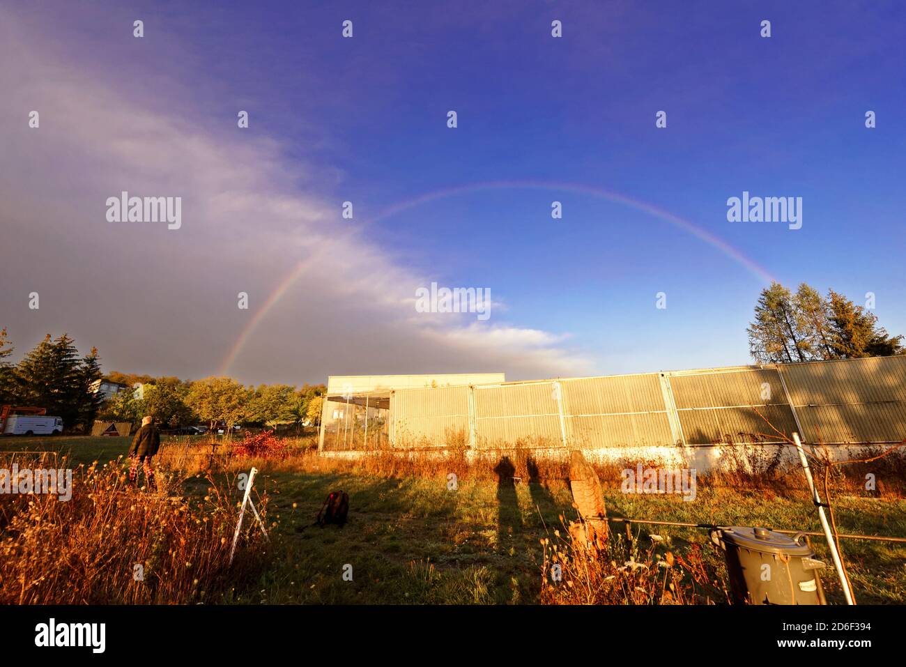 Arcobaleno in Germania. Foto Stock