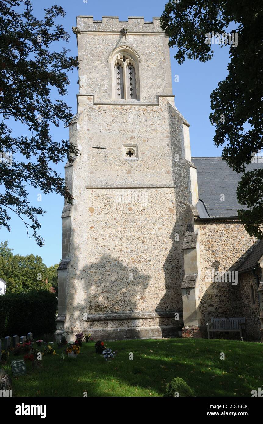Chiesa di tutti i Santi, Willian, Hertfordshire Foto Stock