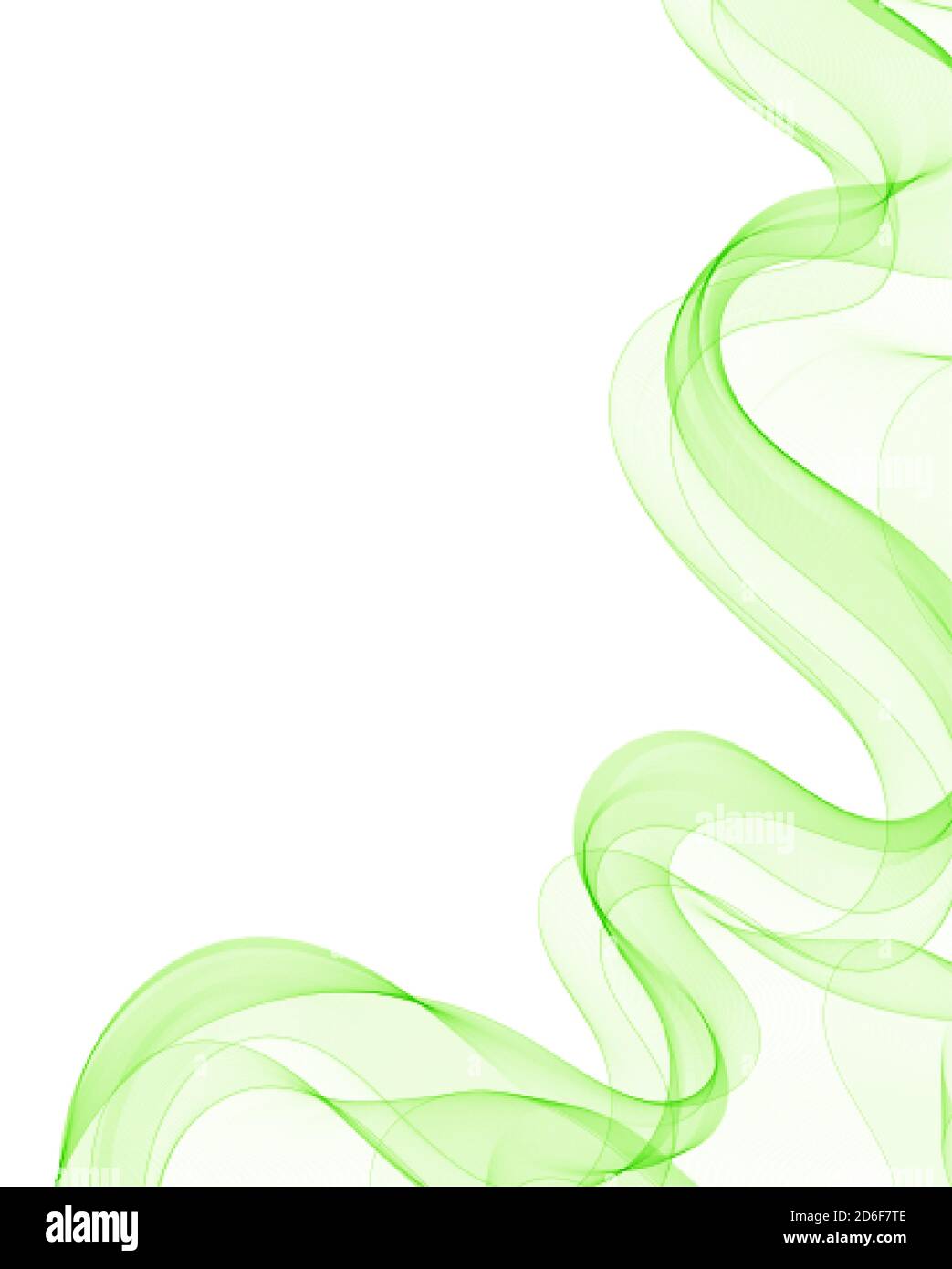 Onda astratta verde. Immagine di sfondo per banner Illustrazione Vettoriale