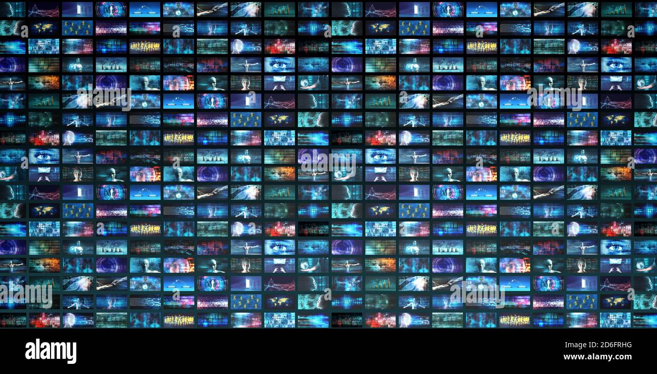 Digital Marketing La strategia di gestione con la tecnologia della piattaforma Foto Stock