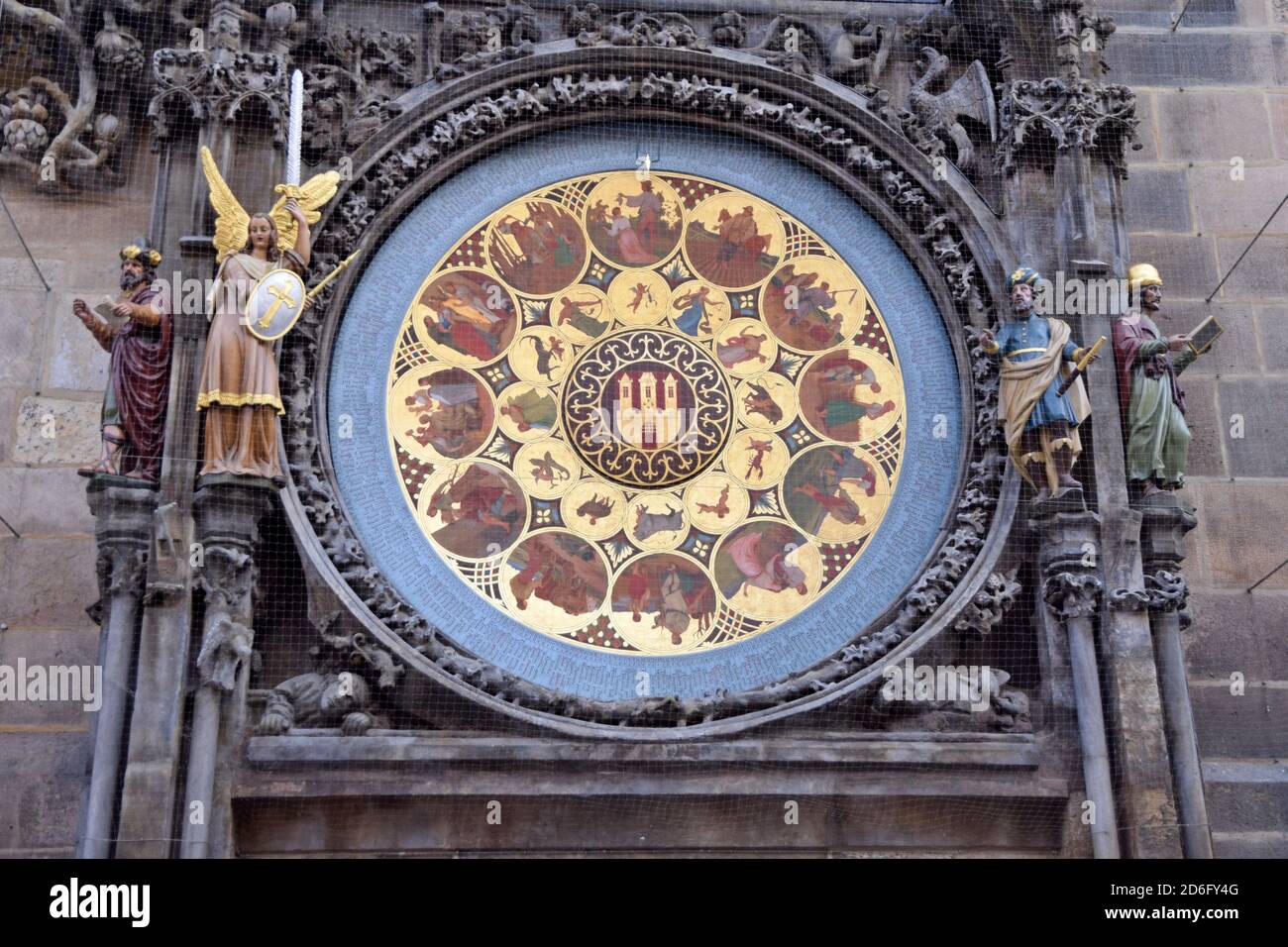 L'Orologio Astronomico di Praga è un orologio astronomico medievale a Praga, Repubblica Ceca. Foto Stock