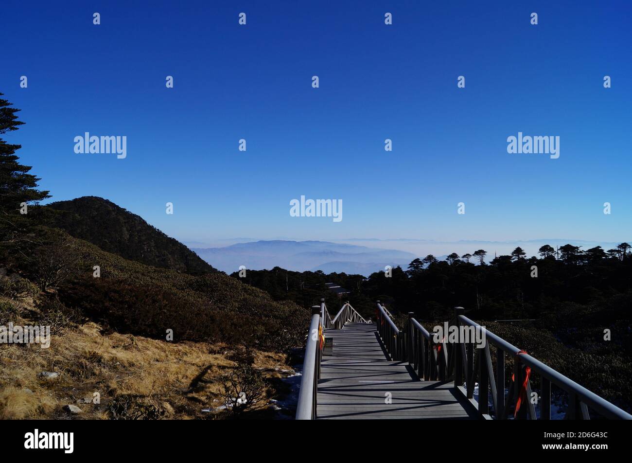 Paesaggio Cangshan (Cang Mountain) girato nel 2014 Foto Stock