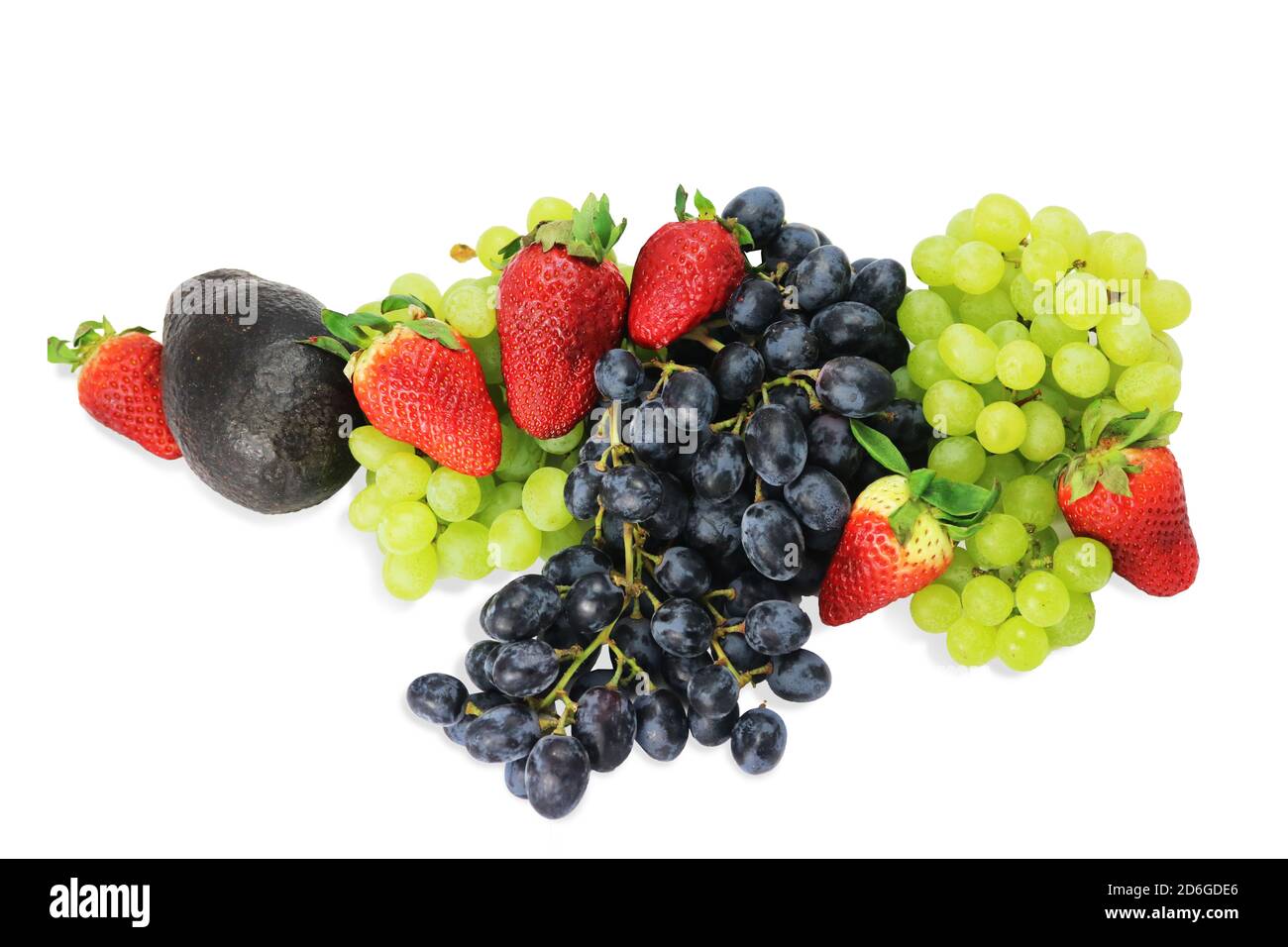 Frutta fresca tropicale alimentare nutrizione vitamina isolato sfondo bianco Foto Stock
