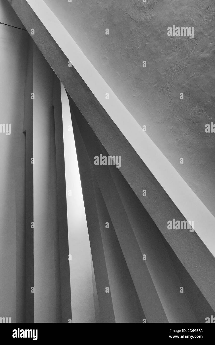 Abstract di linee e forme Foto Stock