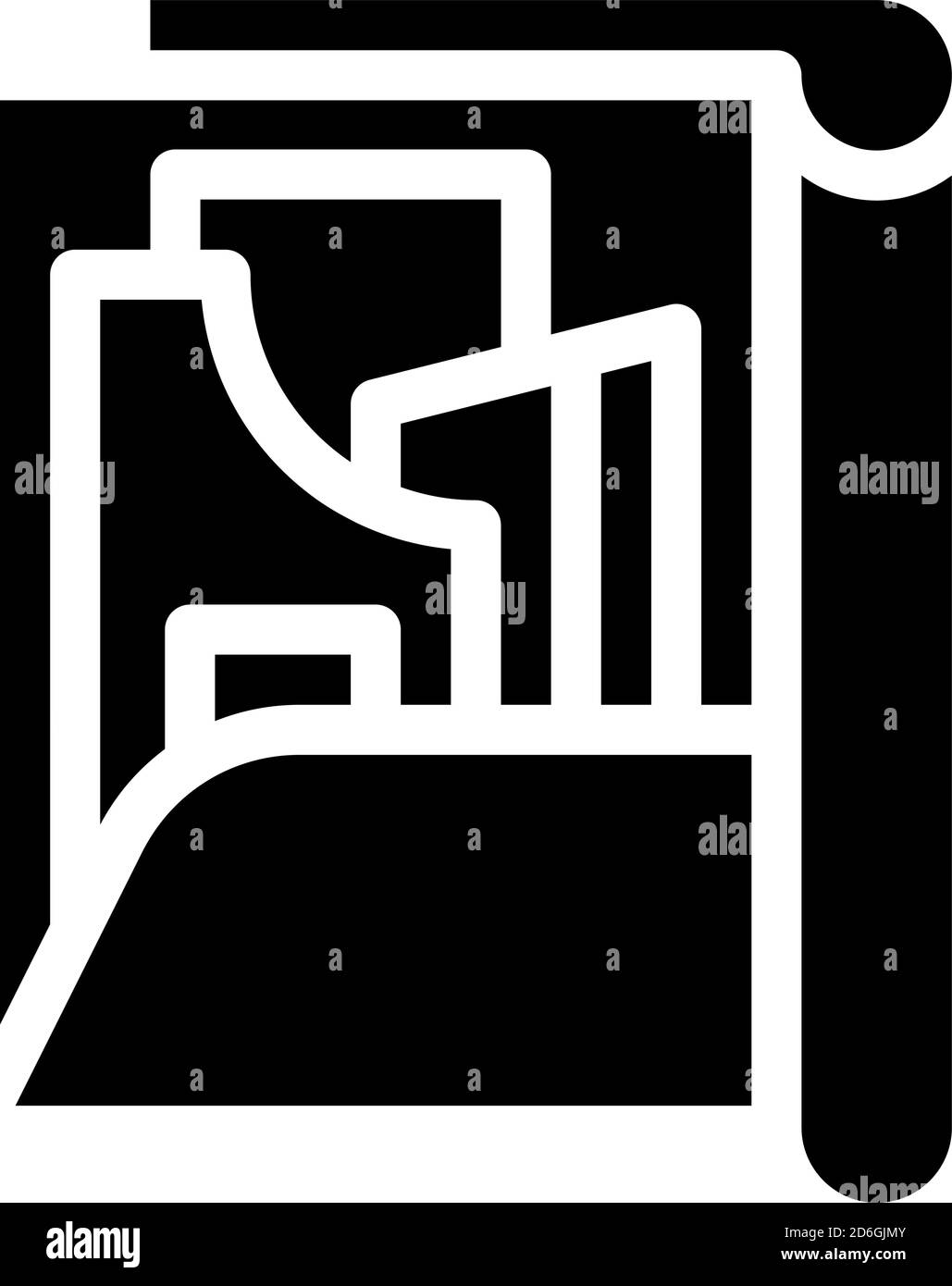 illustrazione vettoriale dell'icona glifo della cartella dei set di motivi Illustrazione Vettoriale