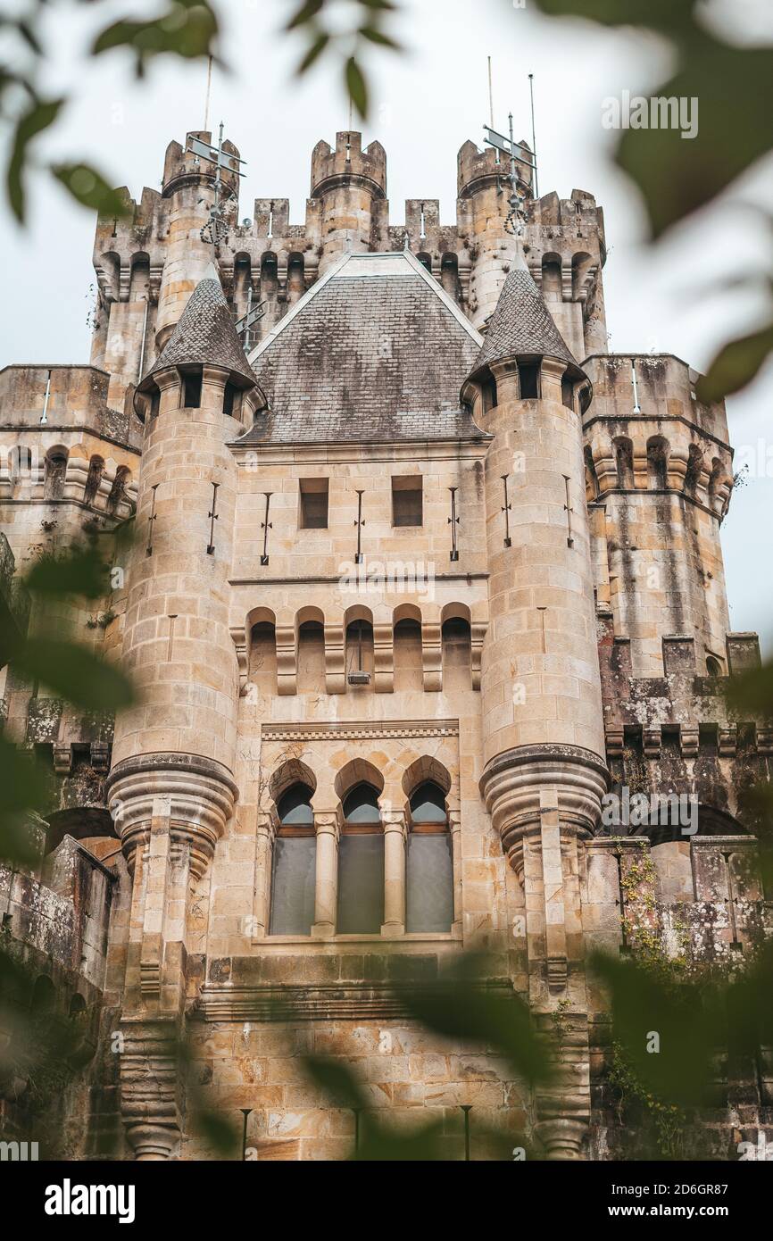Castello medievale di Butron a Vizcaya Foto Stock