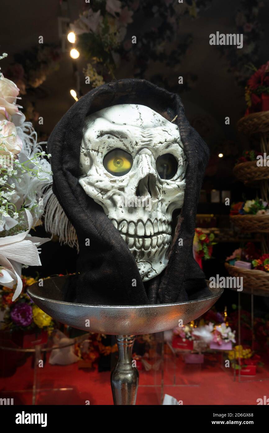 Teuscher Chocolatier Store Window Display, Rockefeller Center, NYC Foto Stock