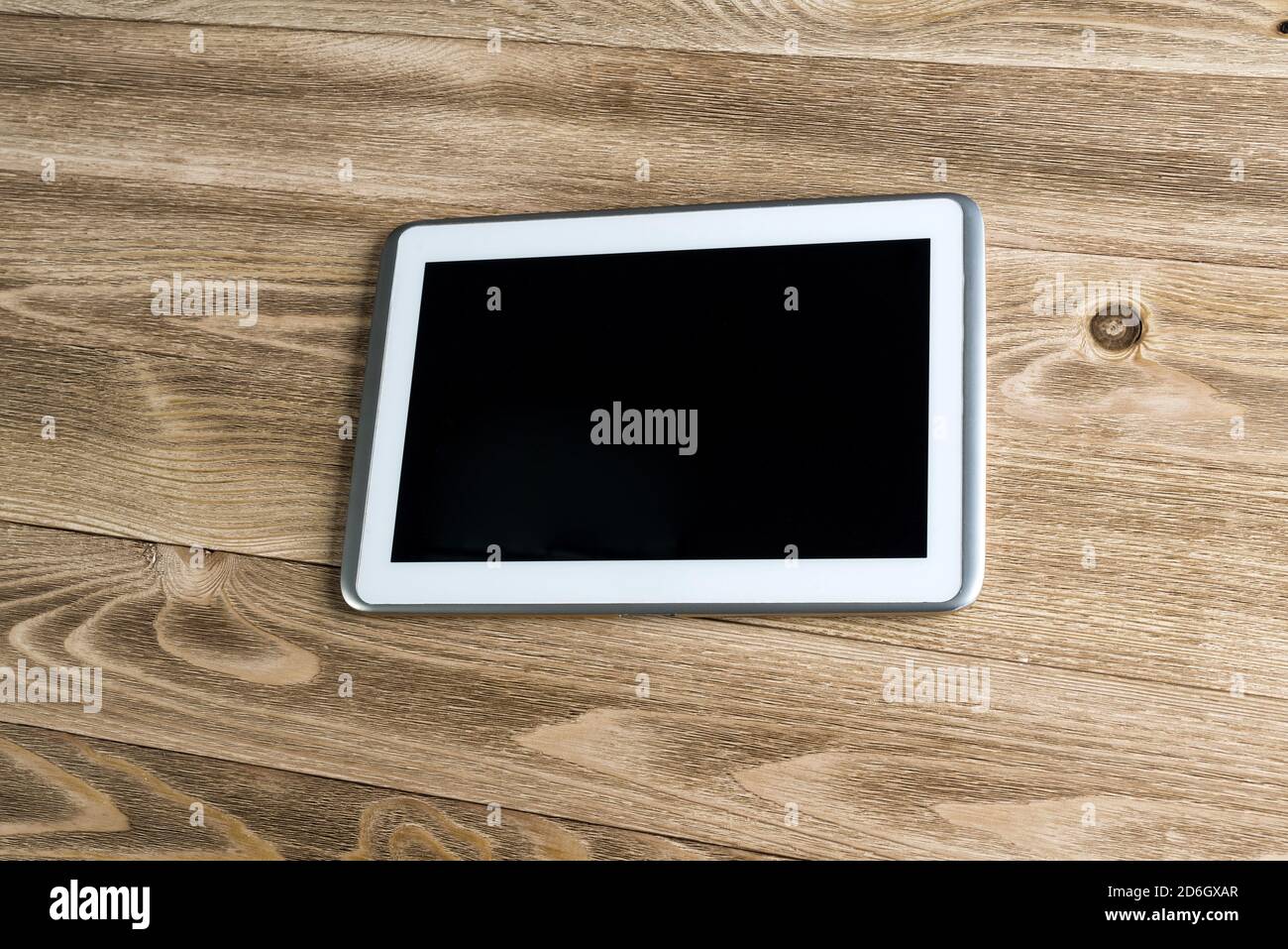 Tablet sul tavolo Foto stock - Alamy