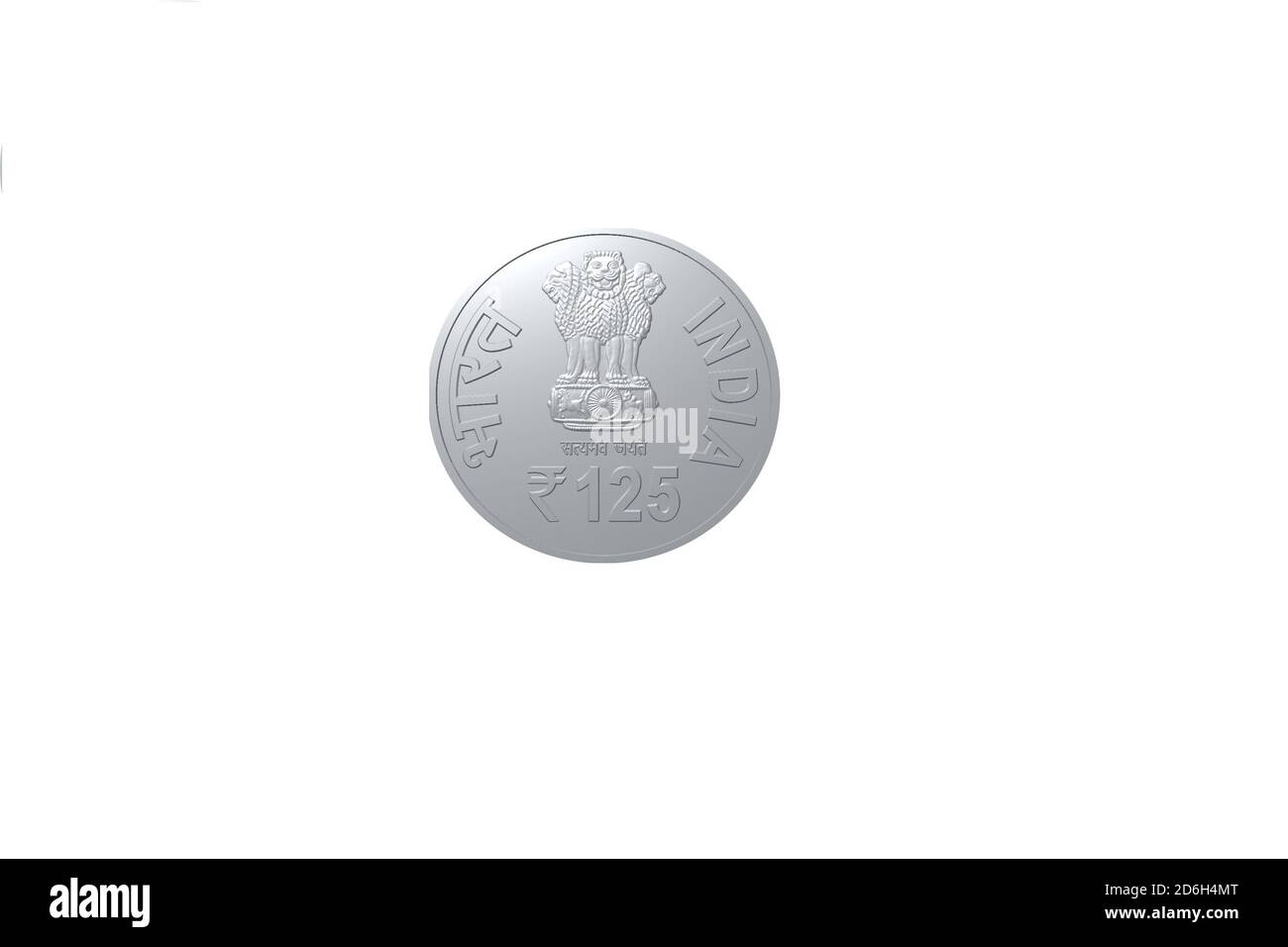 Rupee Rs125 moneta India Foto Stock
