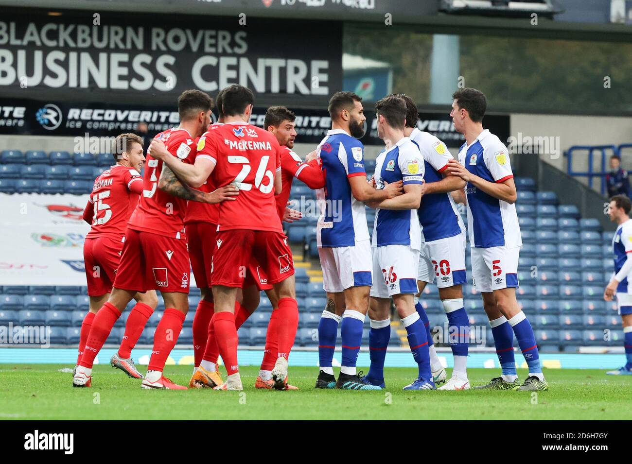 Blackburn, Regno Unito. 17 ottobre 2020. Un'altra passatelle durante la partita del campionato Sky Bet tra Blackburn Rovers e Nottingham Forest a Ewood Park, Blackburn sabato 17 ottobre 2020. (Credit: Pat Scaasi | MI News ) Credit: MI News & Sport /Alamy Live News Foto Stock