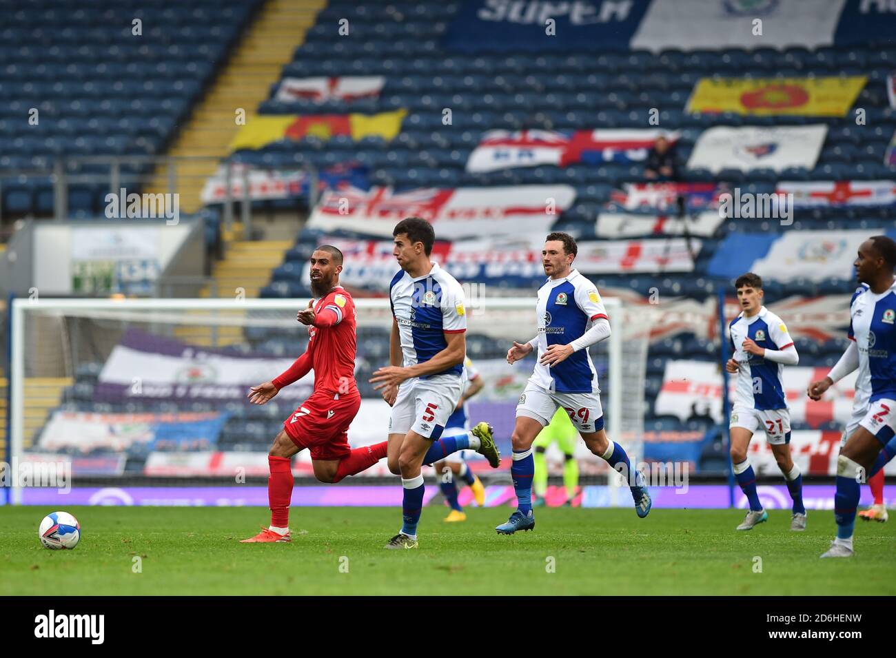 Blackburn, Regno Unito. 17 ottobre 2020. Lewis Graban di Nottingham Forest durante la partita del campionato Sky Bet tra Blackburn Rovers e Nottingham Forest a Ewood Park, Blackburn sabato 17 ottobre 2020. (Credit: Pat Scaasi | MI News ) Credit: MI News & Sport /Alamy Live News Foto Stock