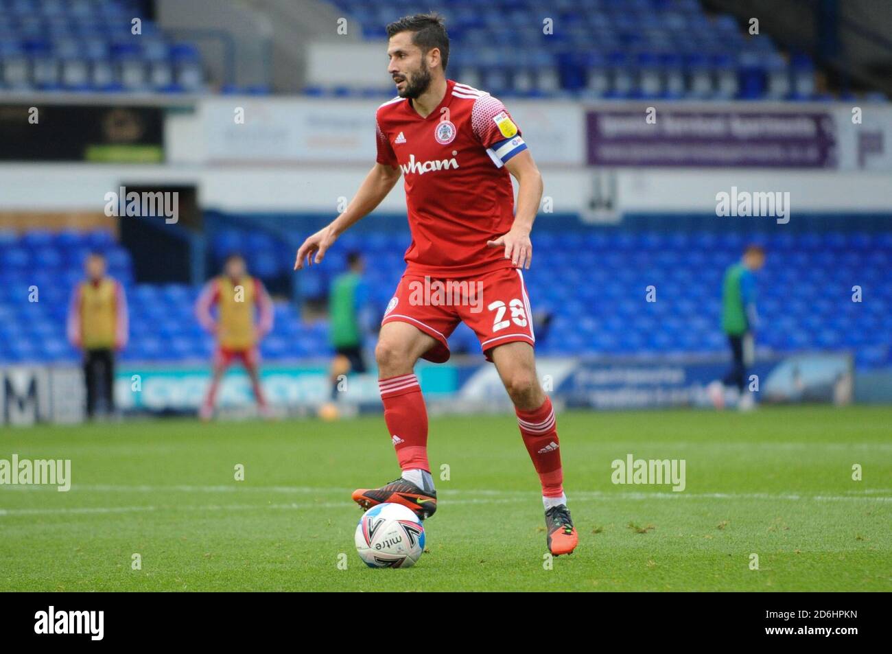 Ipswich, Regno Unito. 17 ottobre 2020. Accringtons Seamus Conneely durante la partita Sky Bet League 1 tra Ipswich Town e Accrington Stanley a Portman Road, Ipswich sabato 17 ottobre 2020. (Credit: Ben Pooley | MI News) Credit: MI News & Sport /Alamy Live News Foto Stock