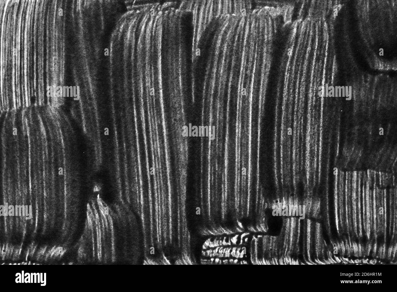 I tratti di pennello nero possono essere utilizzati come sfondo. Texture verniciata grigio scuro Foto Stock