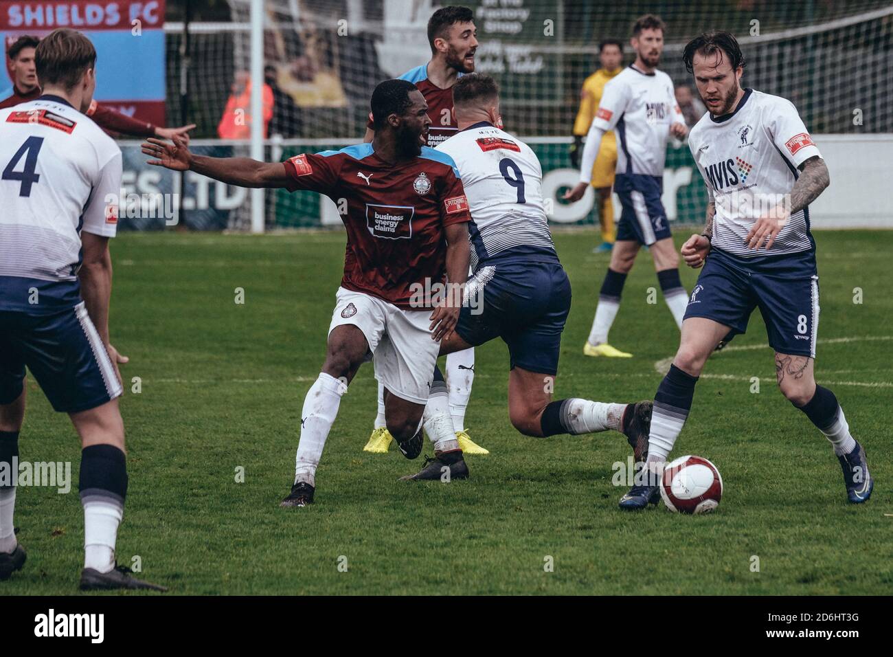 South Shields, Regno Unito. 17 ottobre 2020 - South Shields, Regno Unito: South Shields ha ospitato Matlock Town nel Pitching nella Northern Premier League. Matlock Town ha vinto il 1-0 grazie ad un gol diretto da Alex Byrne. Credit: Thomas Jackson/Alamy Live News Foto Stock