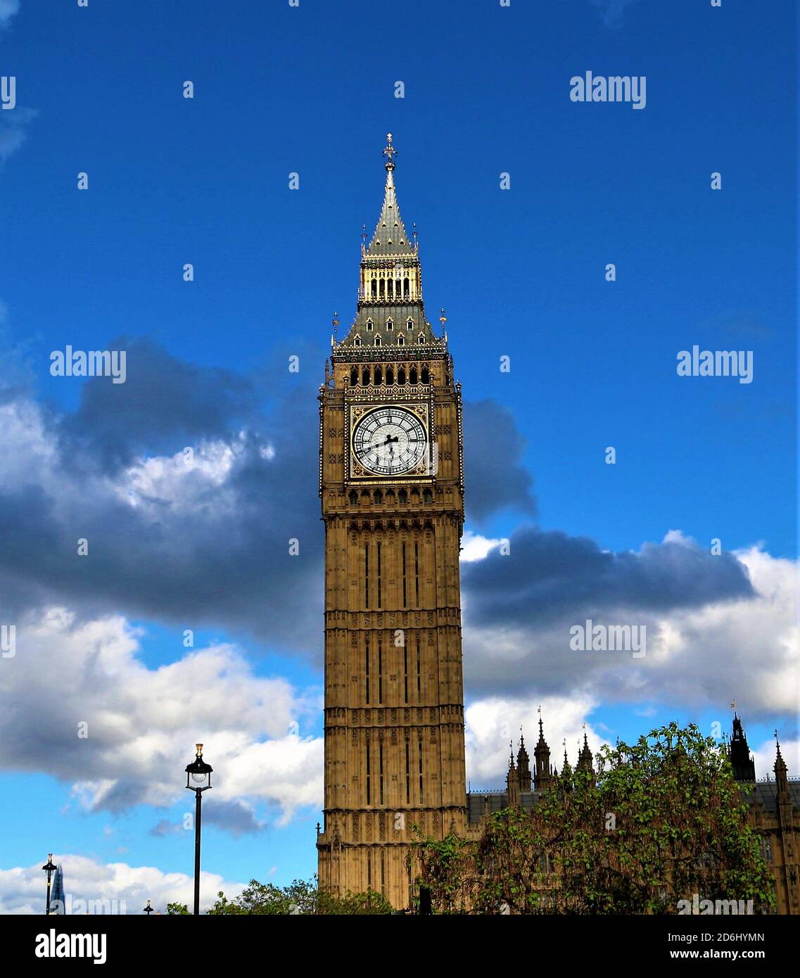 Londra , Inghilterra. Famoso Big Ban, architettura gotica Foto Stock