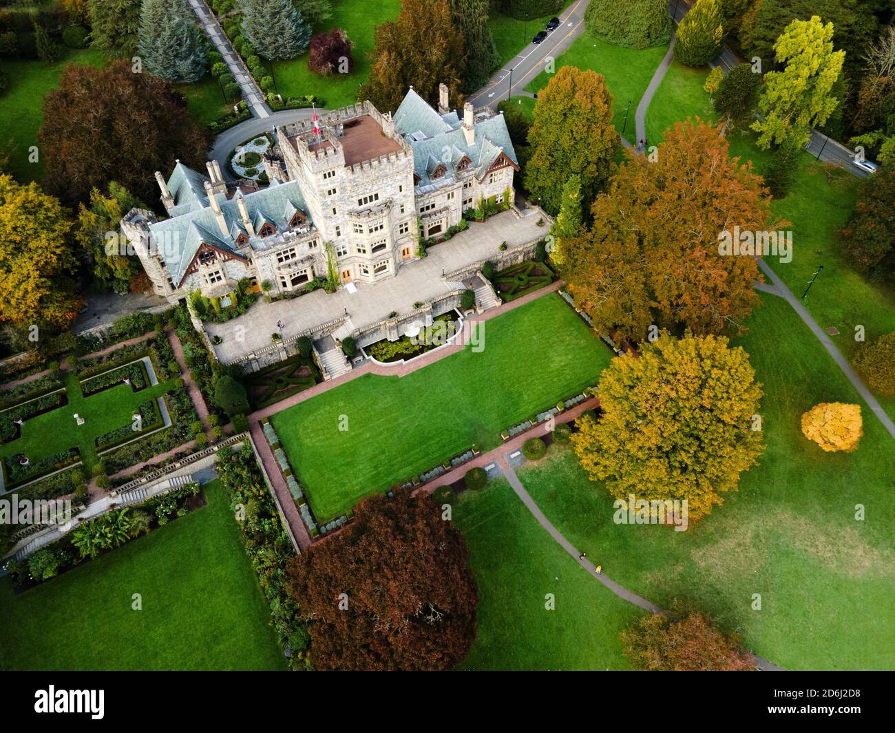 Il castello di Hartley, Strada Regia Università, Victoria, BC Canada Foto Stock