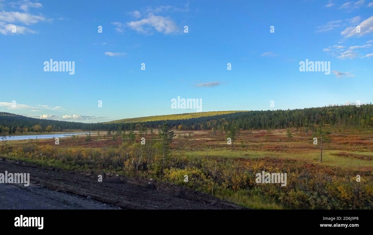 Carelia e Murmansk. Incredibili paesaggi russi Foto Stock
