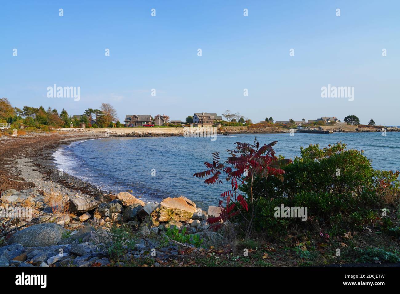 KENNEBUNKPORT, ME -10 OTT 2020- Vista della famiglia Bush presso la Walker’s Point Estate sull’Oceano Atlantico a Kennebunkport, nella contea di York, Maine, Foto Stock