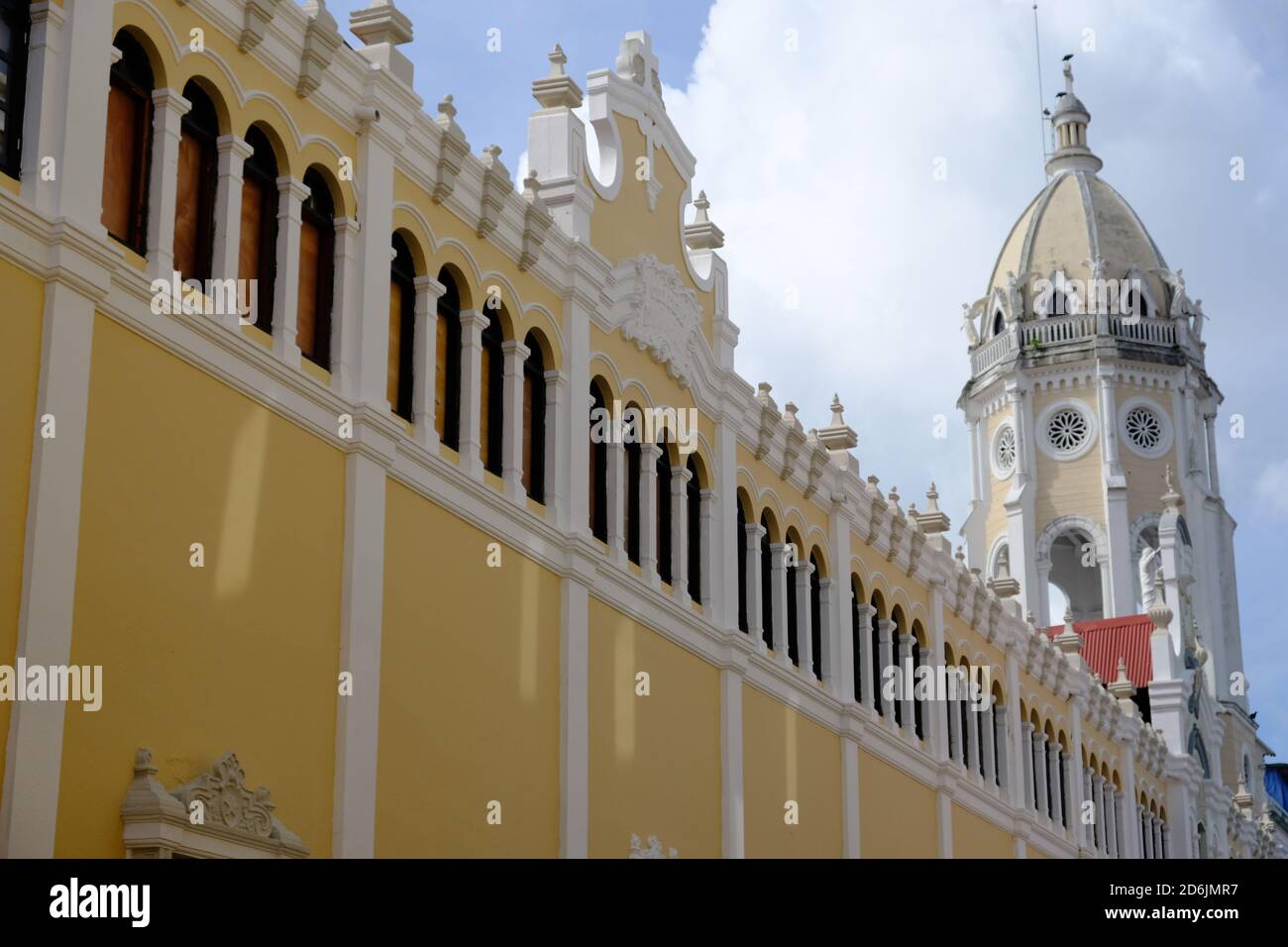 Città di Panama - Chiesa di San Francisco de Asis - Iglesia Facciata di San Francisco De Asis Foto Stock