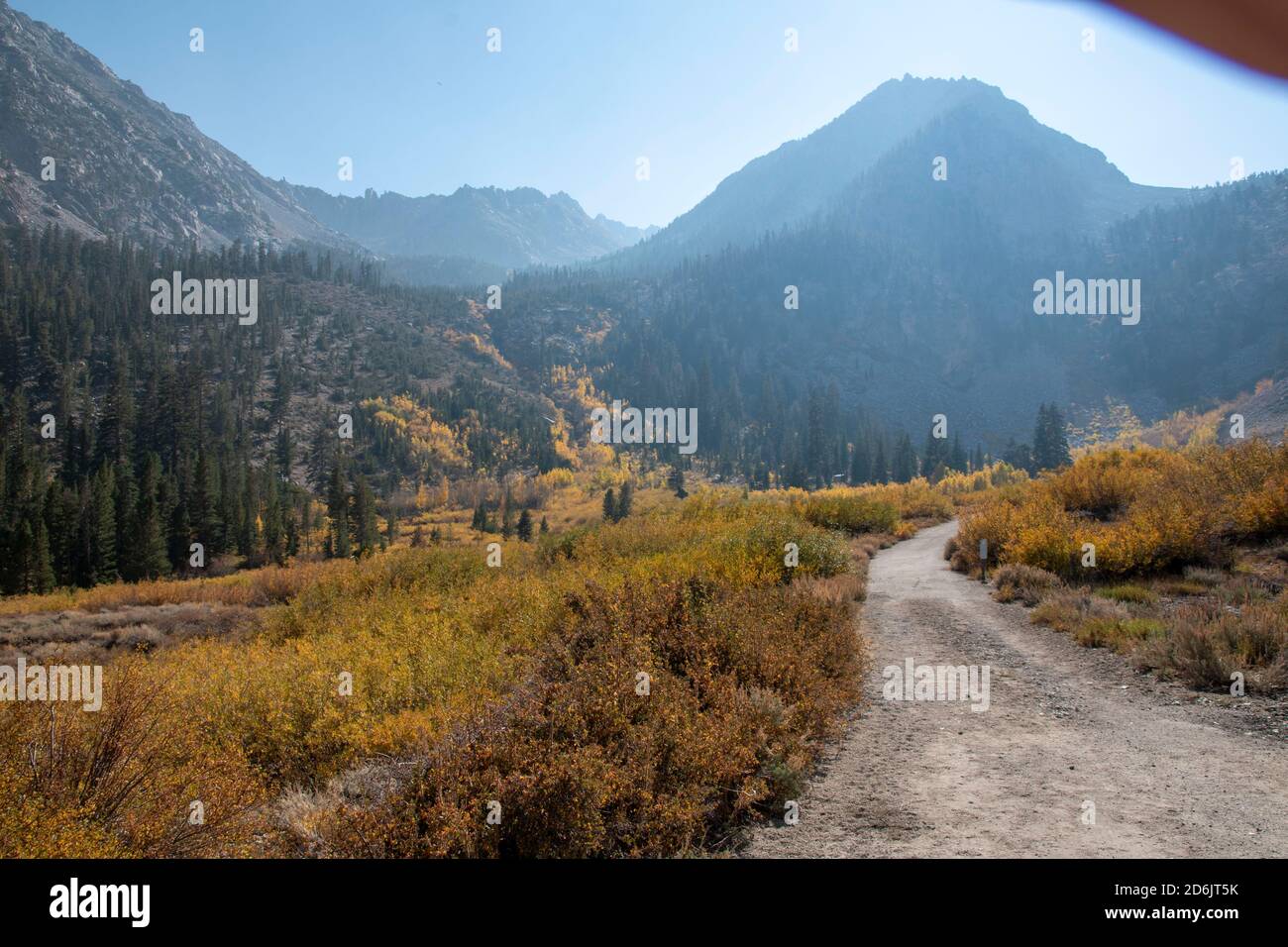 ONION Valley è il punto di accesso al Passo di Kearsarge nella contea di Inyo, California, USA. Inizia ad un'altitudine elevata e attraversa la Sierra Nevada backcountry. Foto Stock