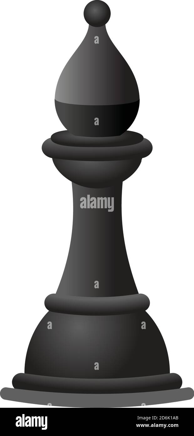 Icona cavaliere scacchi nero. Cartone animato di scacchi nero cavaliere icona vettore per il web design isolato su sfondo bianco Illustrazione Vettoriale