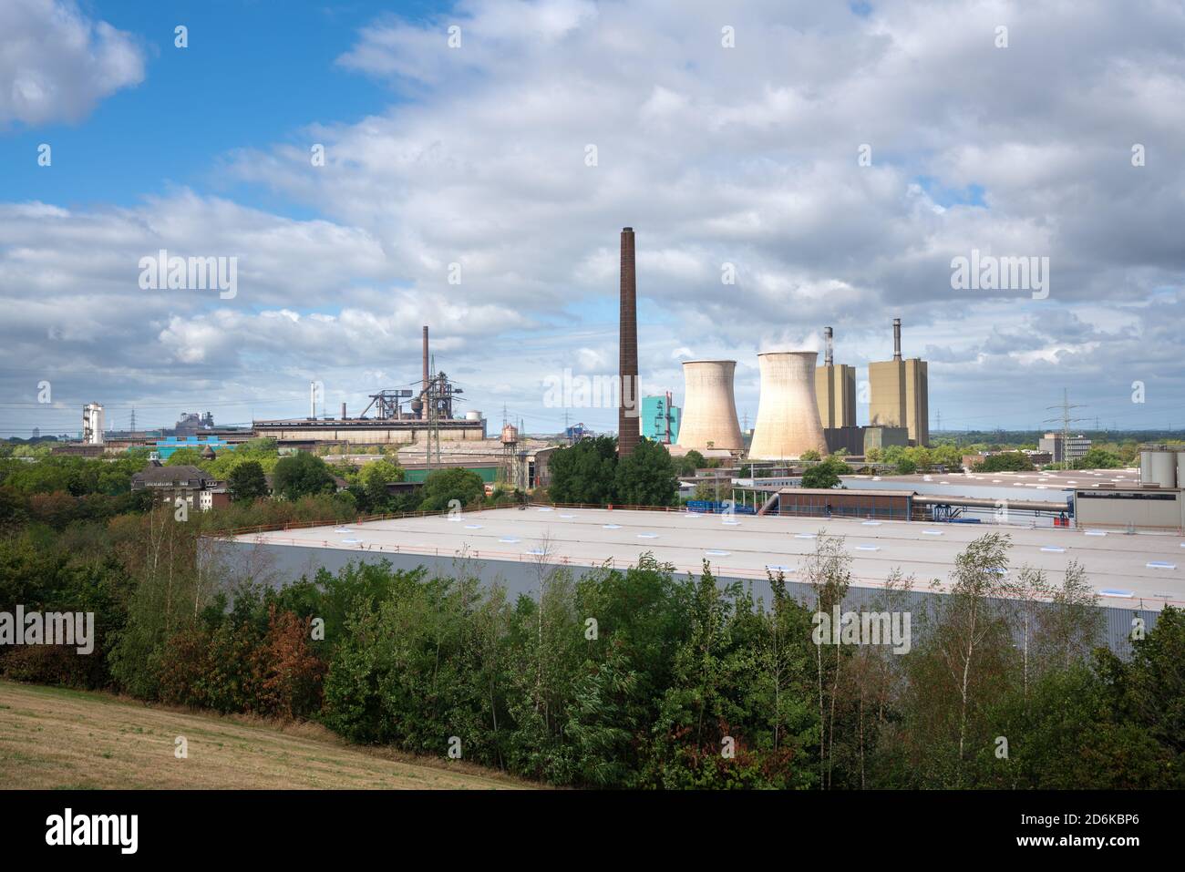 Zona industriale, Ruhr Metropolis, Germania Foto Stock